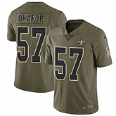Nike Saints 57 Alex Okafor Olive Salute To Service Limited Jersey Dzhi,baseball caps,new era cap wholesale,wholesale hats